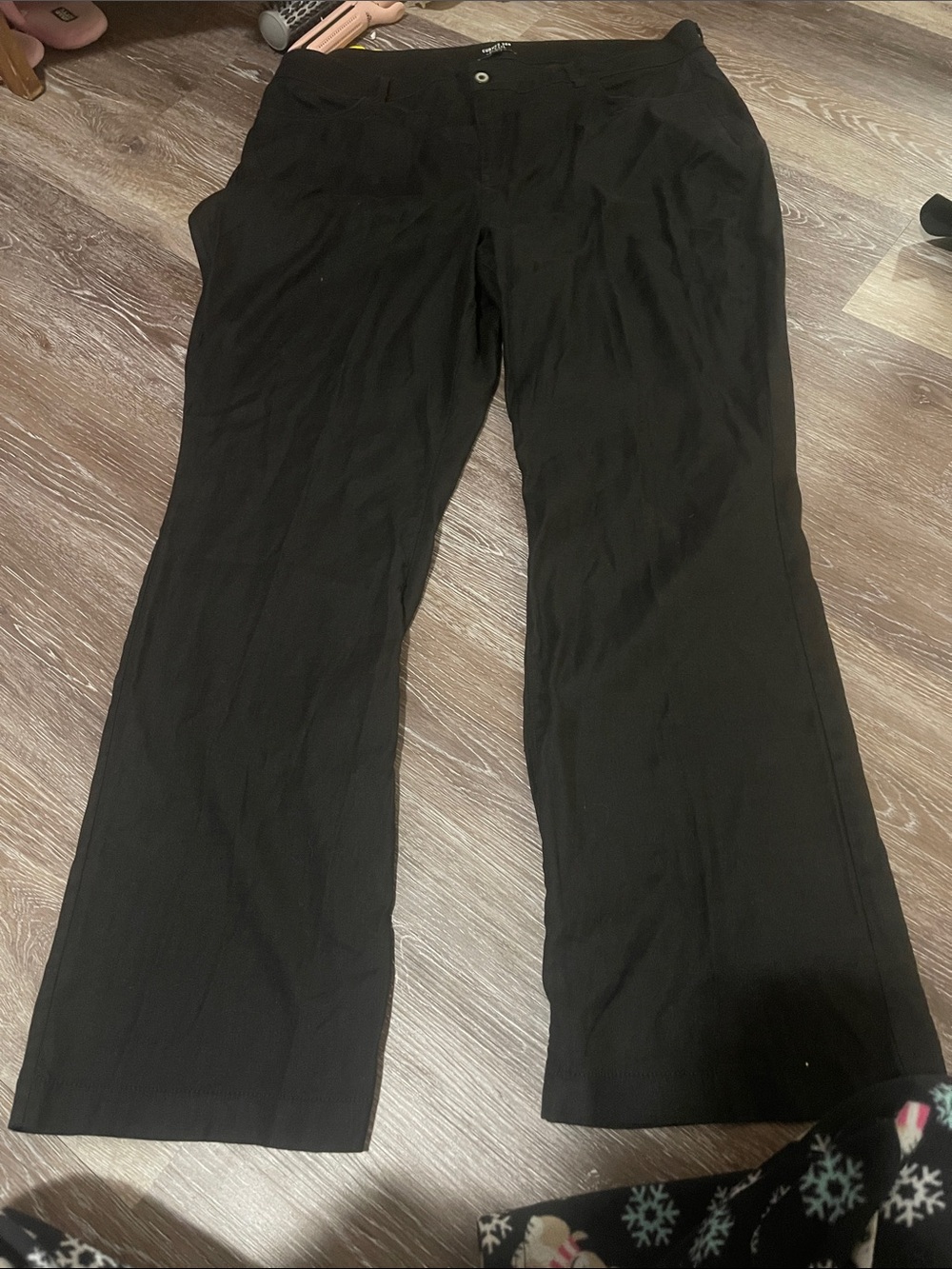 NYDJ Black Wide Leg Dress Pants